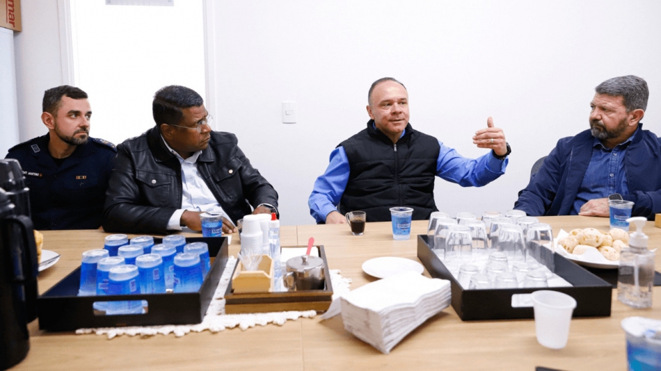 Prefeito Coronel Fábio Candido participa encontro que reforça integração das forças de segurança 