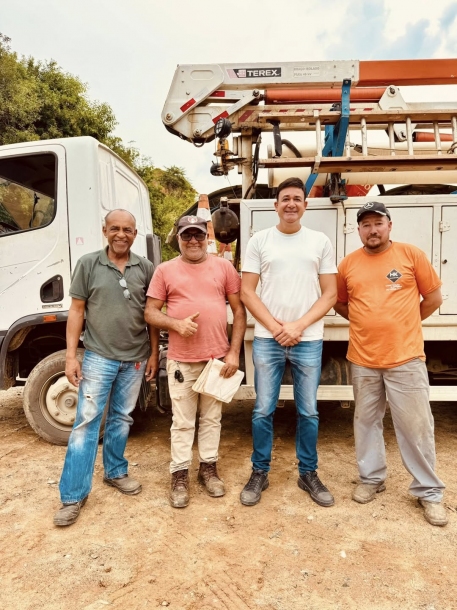 Prefeito Rodrigo Andrade destaca equipe de iluminação pública em Araçariguama