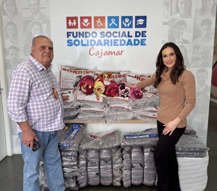 Doações de cobertores reforçam ação de inverno em Cajamar