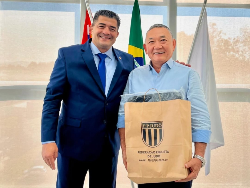 Doutor Sato recebe presidente da Federação Paulista de Judô
