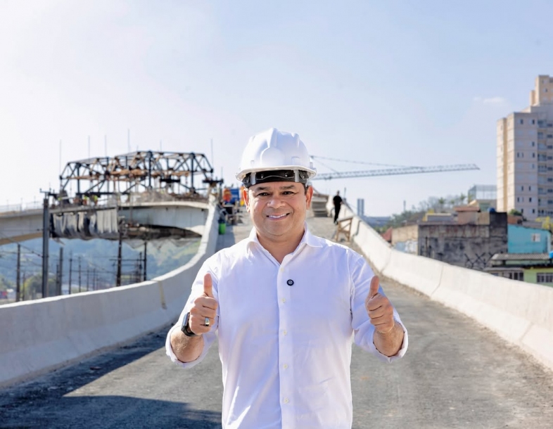 Prefeito Teco Godoy acompanha avanço das obras do novo viaduto de Itapevi