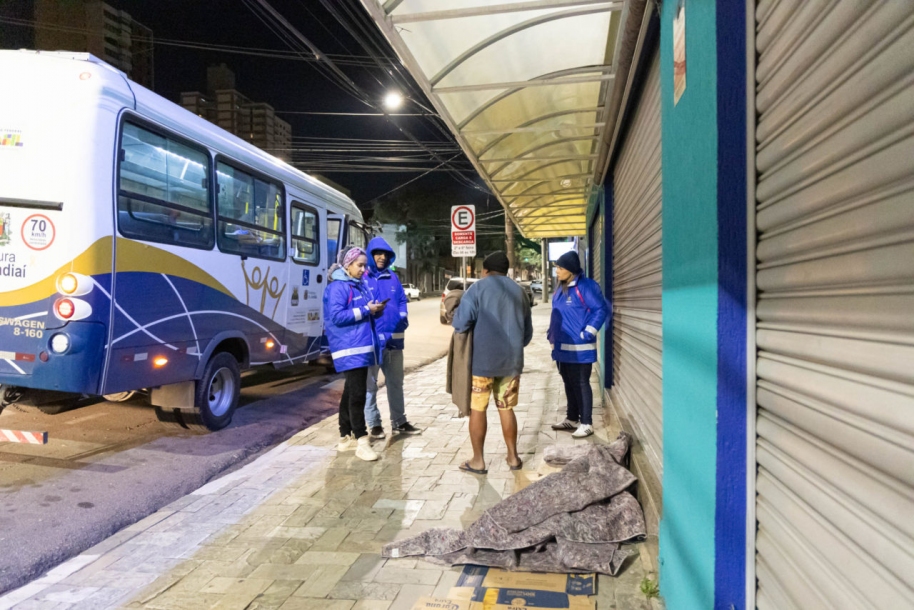 Com previsão de frio intenso, Operação Noites Frias segue ativa em Jundiaí