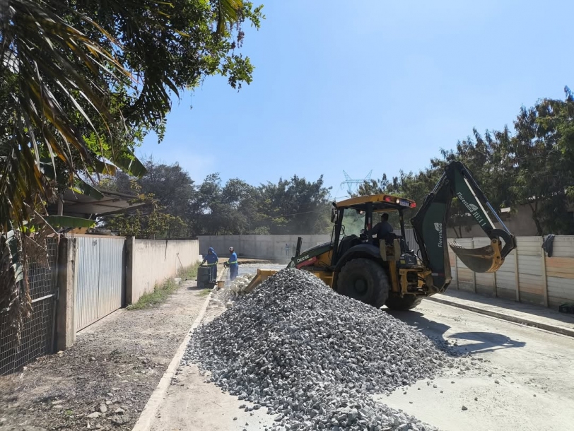 Prefeitura de Araçariguama realiza obra de pavimentação no bairro Novo Tigrão