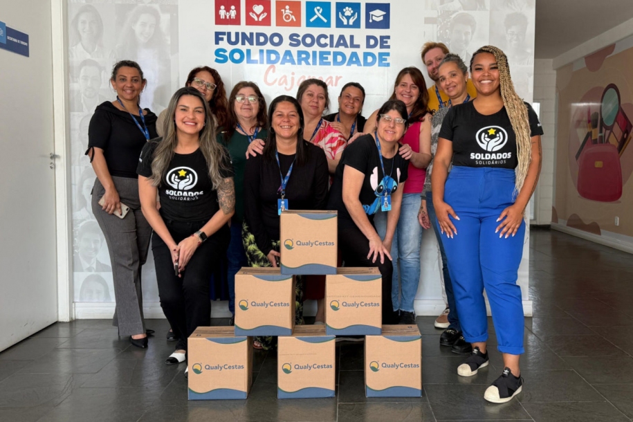 Soldiers Suplementos doa 60 cestas básicas ao Fundo Social de Cajamar