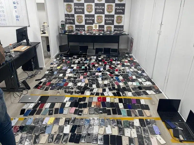 Polícia de São Paulo recuperou média de 250 celulares por dia no primeiro semestre