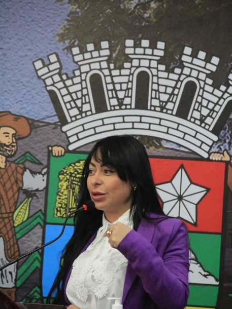 Mirelle Trevisan participa de palestra do Agosto Lilás em Araçariguama 