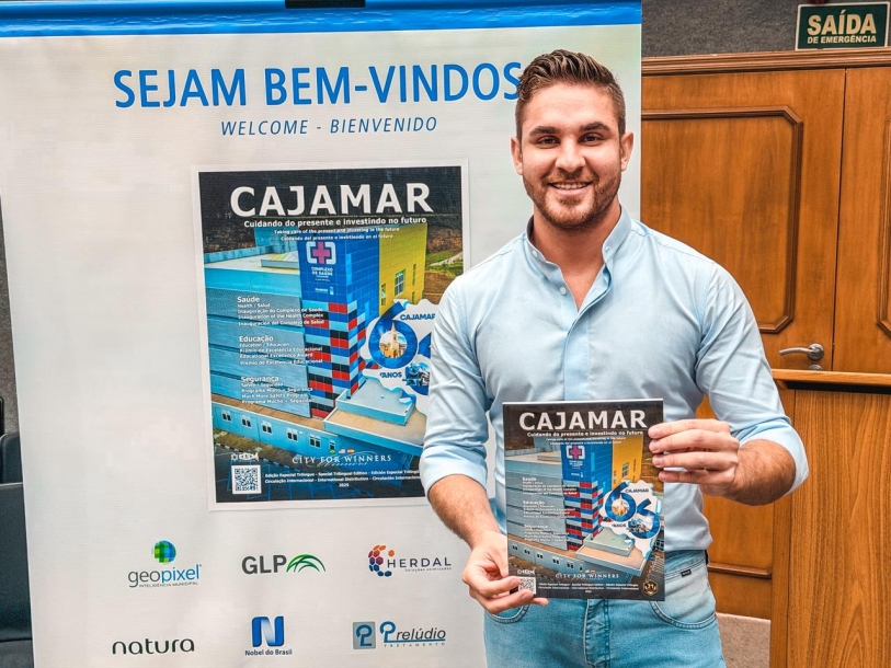 Prefeito Kauan participa do lançamento da revista City for Winners