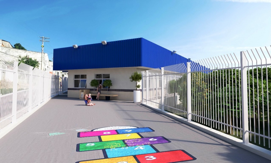 Obras do Novo Colégio Magia das Cores seguem avançando