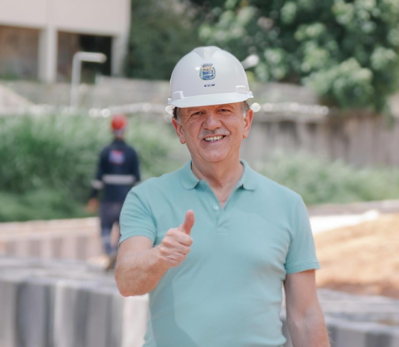 Beto Piteri visita obras de nova via que vai ligar o Parque Imperial ao Tamboré