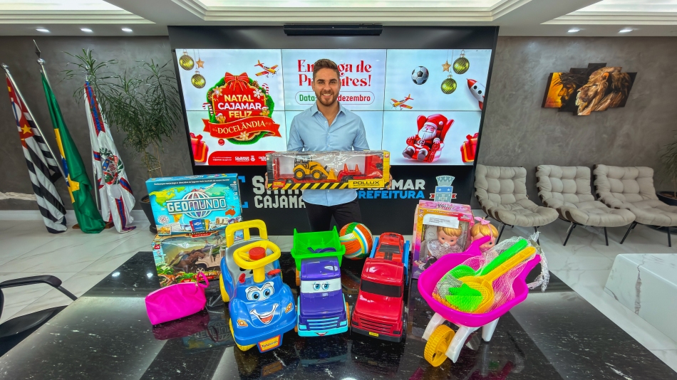 Prefeitura de Cajamar realiza grande entrega de presentes de Natal no dia 13 de dezembro
