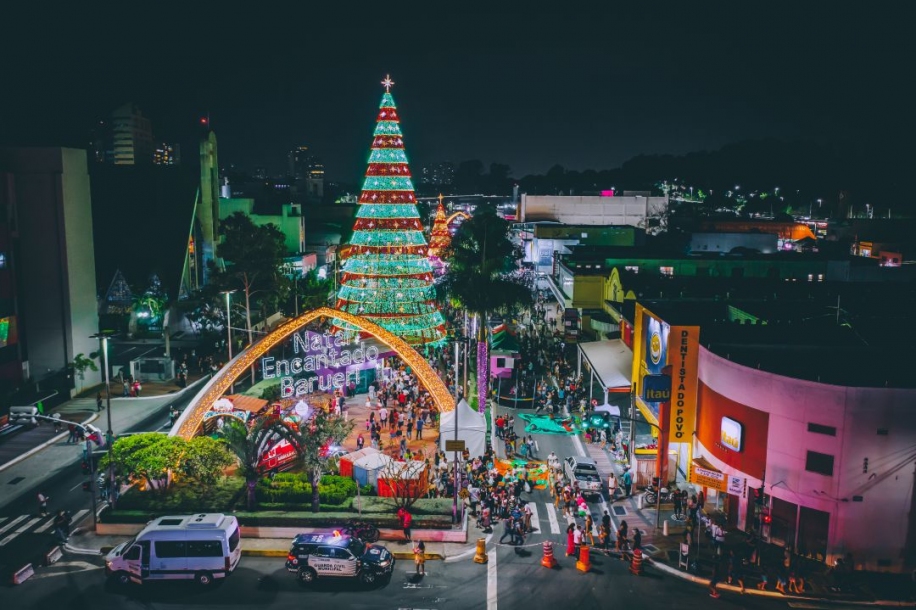 Prefeito Beto Piteri anuncia abertura do Natal Encantado 2025 em Barueri