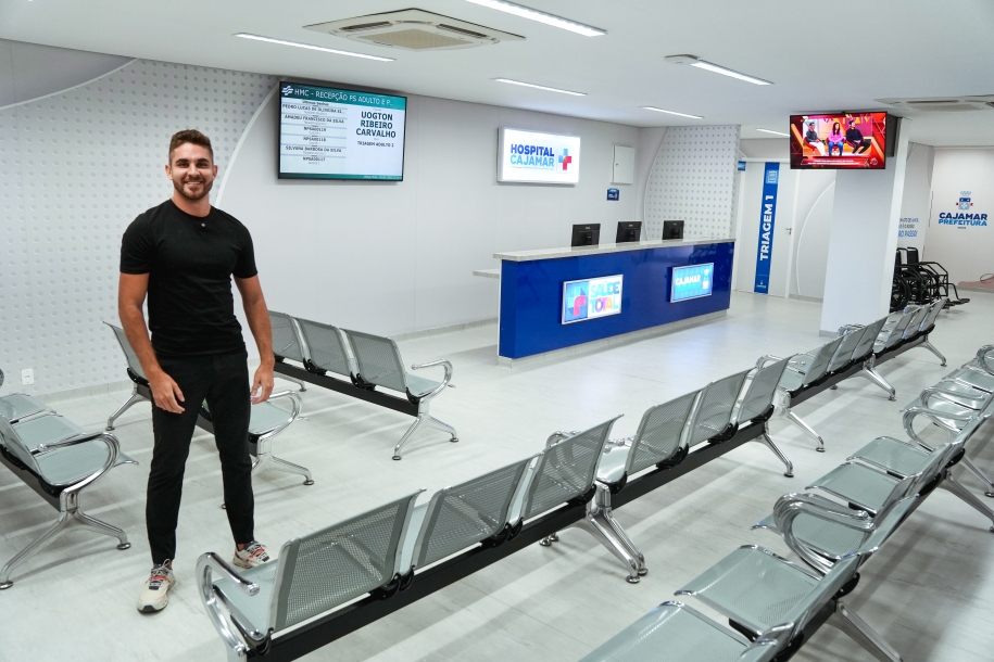 Kauan Berto entrega nova recepção do Hospital Municipal e anuncia ortopedista e ultrassom 24h