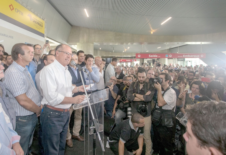 Alckmin entrega Estação CPTM que leva ao Aeroporto de Guarulhos 