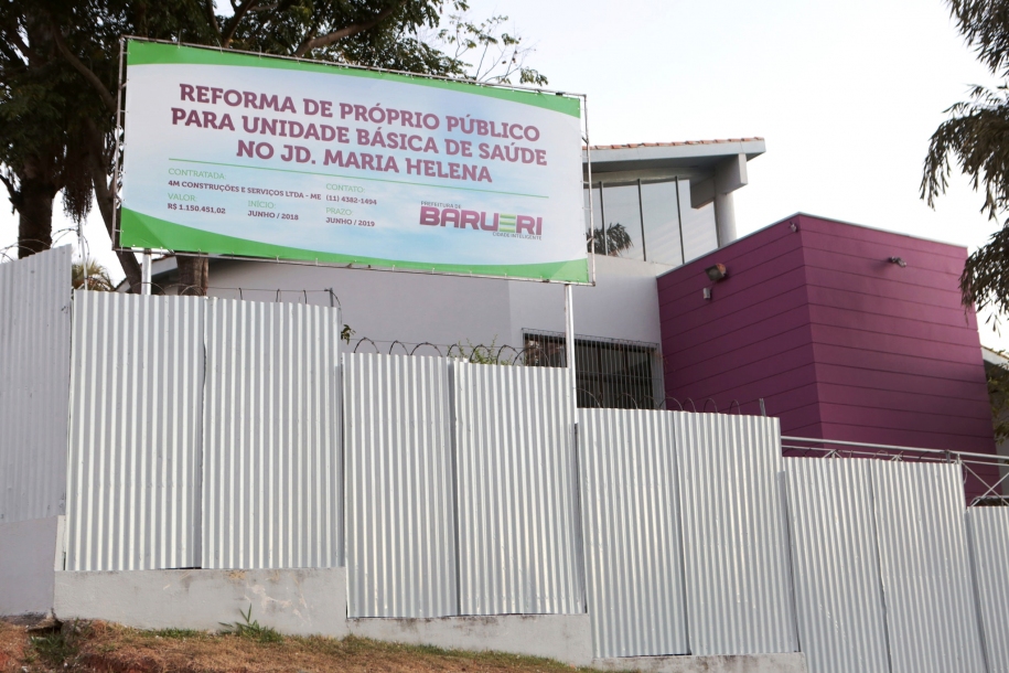 Obras da UBS Jardim Maria Helena seguem avançando 