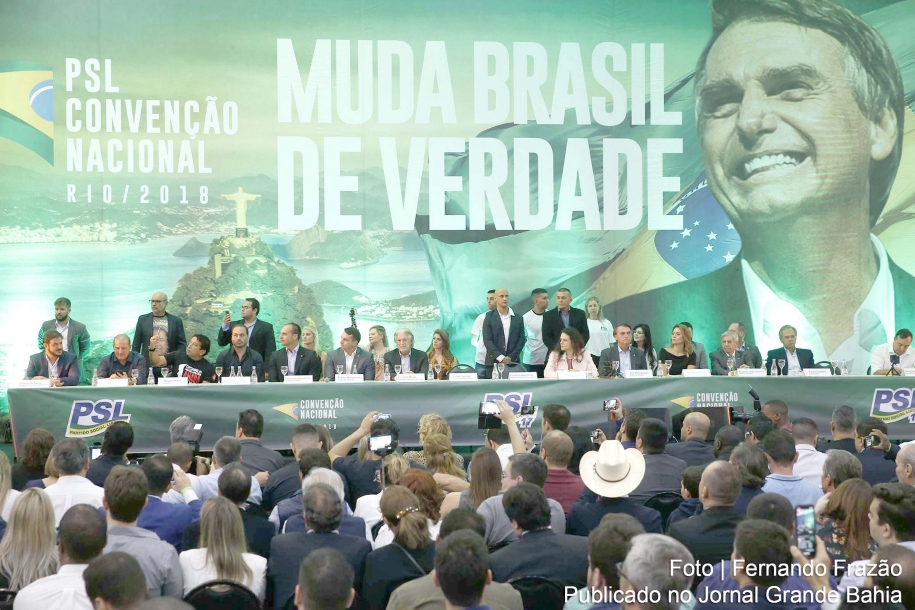 PSL oficializa Bolsonaro candidato à Presidência 