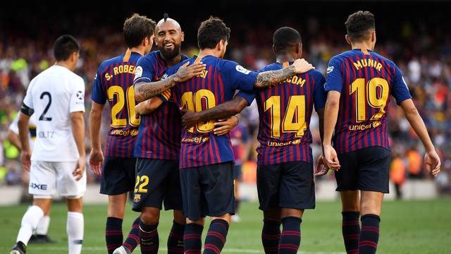 Barcelona vence o Boca Juniors no Camp Nou