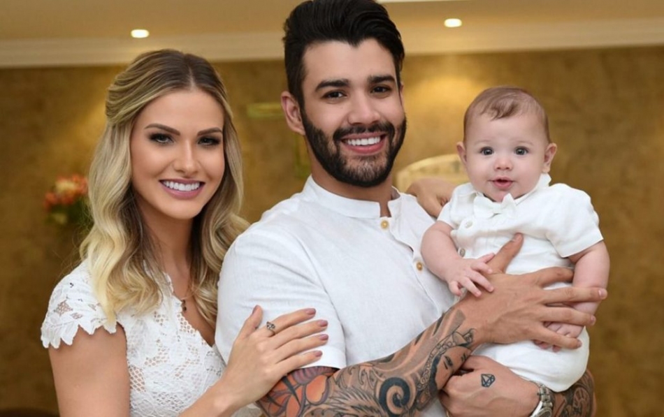 Andressa Suita homenageia filhos na web: “Amor de Deus”