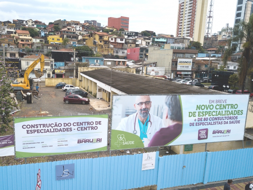 Centro de Especialidades de Barueri começa a ser construído 