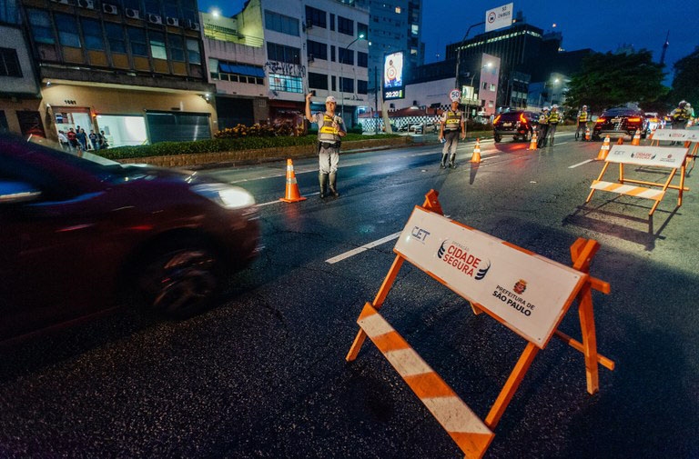 Operação Cidade Segura realiza mais de 730 testes de bafômetro em SP