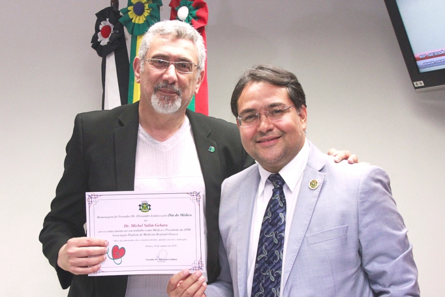 Vereadores de Osasco prestam homenagem ao Dia do Médico