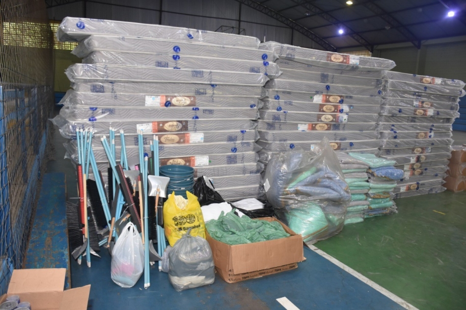 Ginásio do Paraíso vira ponto oficial para recebimento de doações