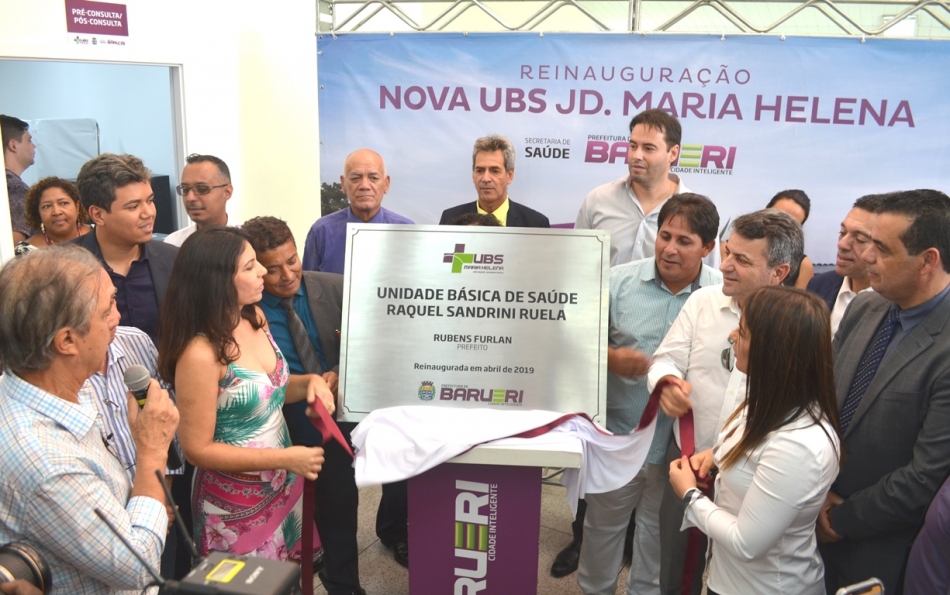 Prefeito Rubens Furlan reinaugura nova UBS do Jardim Maria Helena
