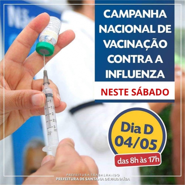 Santana de Parnaíba realiza Dia D de vacinação neste sábado