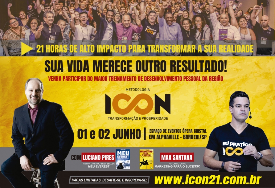 Icon terá palestras dos escritores Luciano Pires e Max Santana 