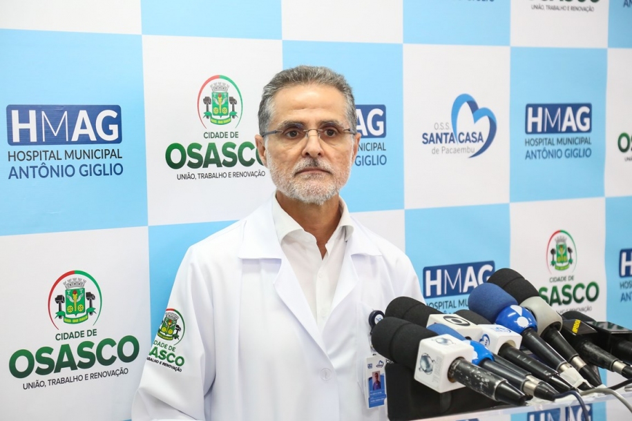 Equipe médica fala sobre evolução da saúde do prefeito de Osasco
