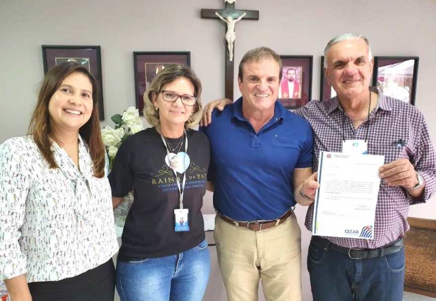 Cezar destina emenda de R$ 300 mil para Rainha da Paz e Eprocad 