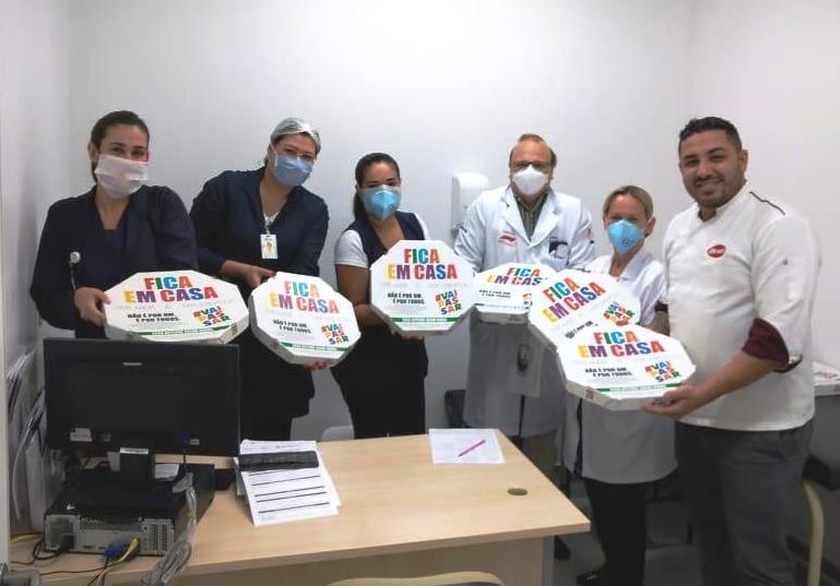 Mirus Pizza & Burguer doa 10 pizzas para os profissionais do HMB 