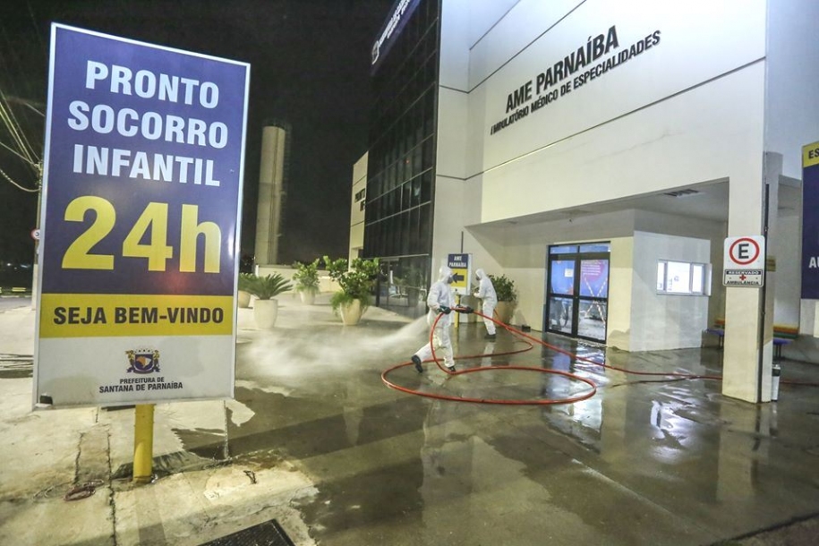Parnaíba segue fazendo desinfecção nos pontos de circulação