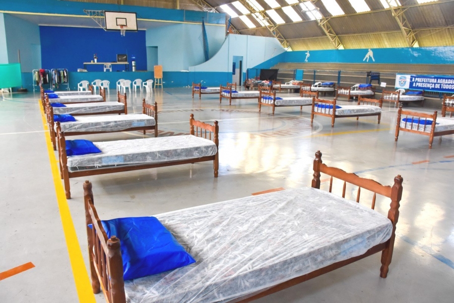 Cajamar instala alojamento para pessoas em situação de rua