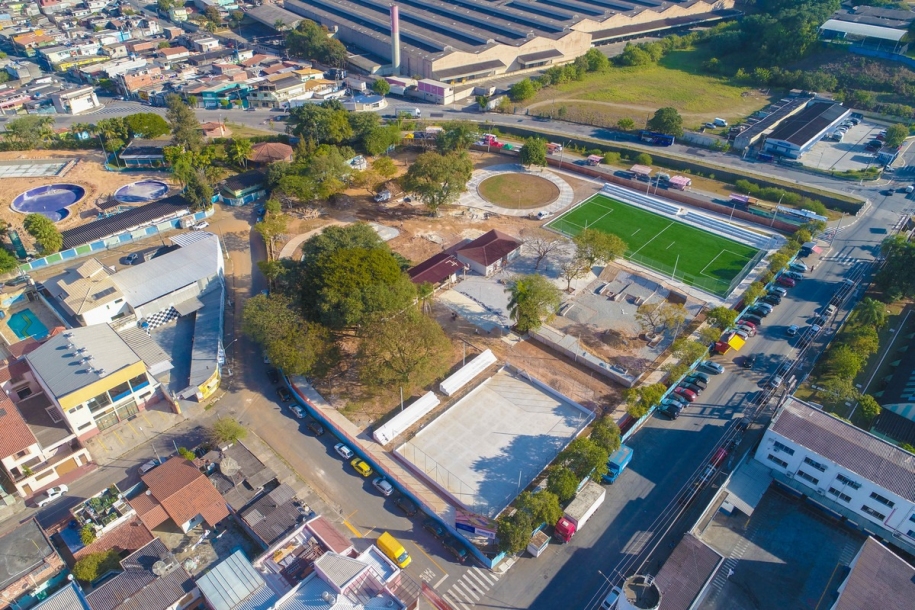 Avança construção do Parque Municipal Cajamar Feliz