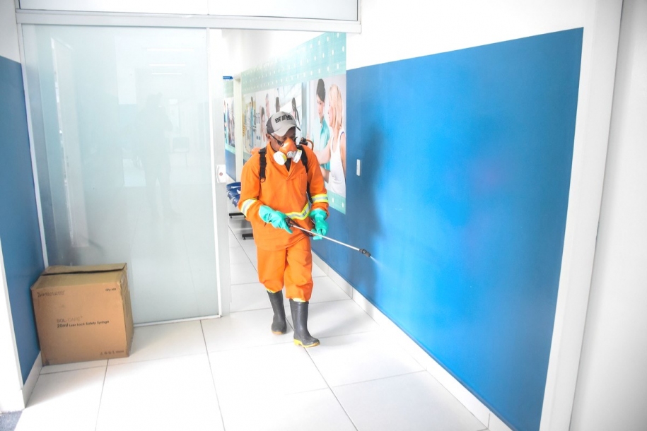 Unidades de Saúde são higienizadas em ação contra o coronavírus