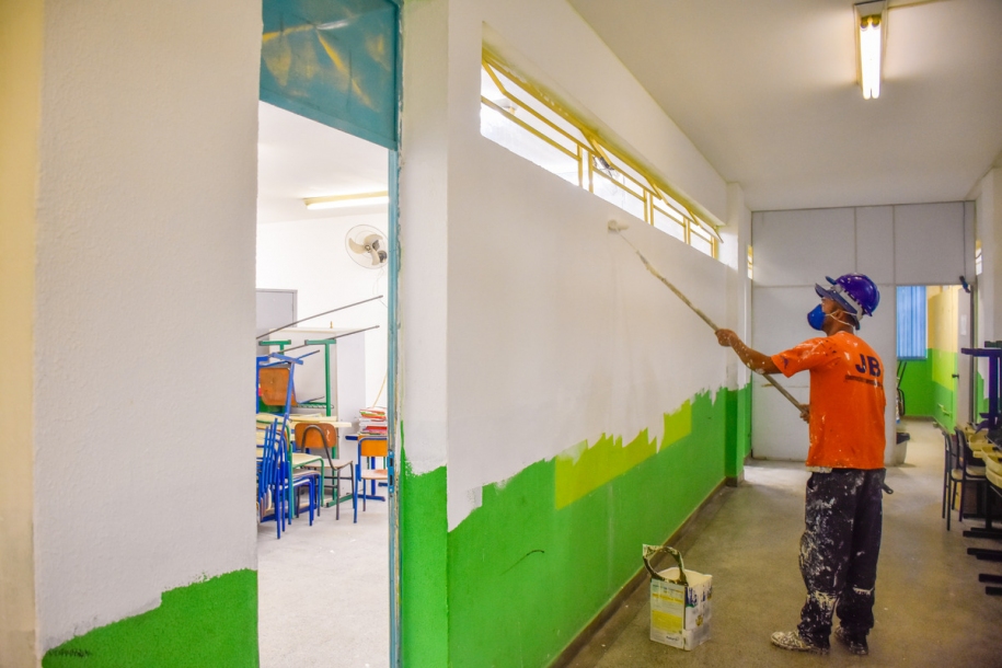 Cajamar-Centro: EMEB Veneranda está sendo reformada