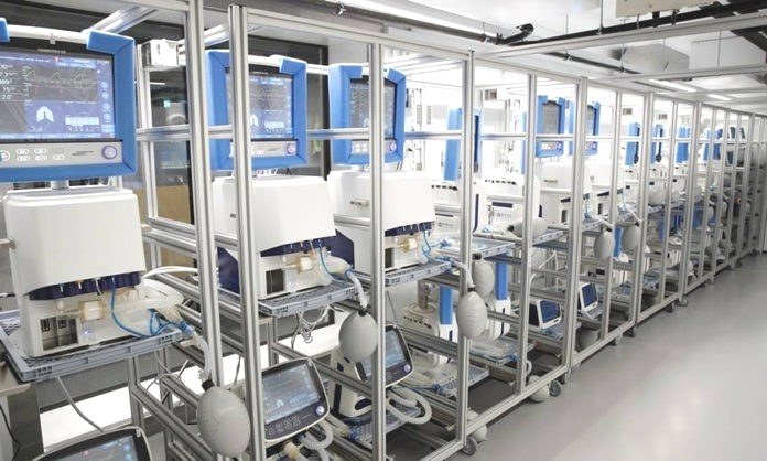 Mais 117 ventiladores pulmonares são entregues aos estados