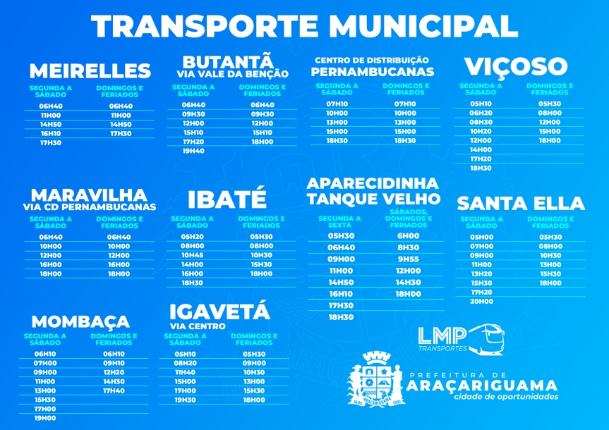 Serviço de Transporte Urbano gratuito de Araçariguama retomado