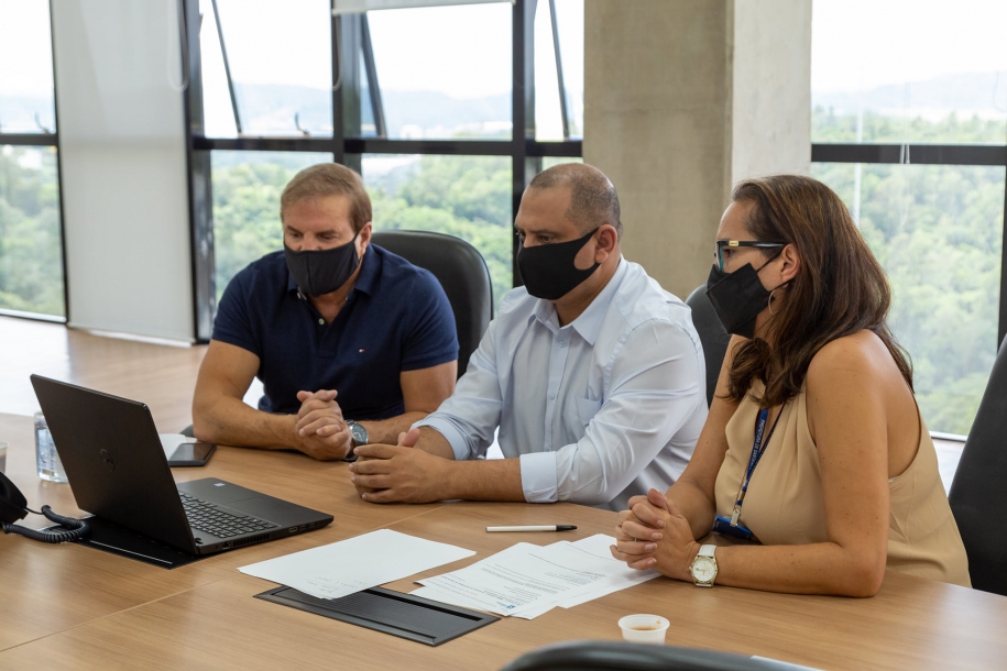 Marcos Tonho e Cezar buscam investimentos em saneamento básico
