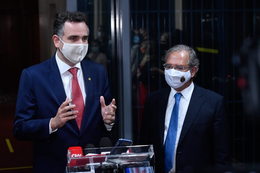 Pacheco e Guedes discutem novo auxílio emergencial