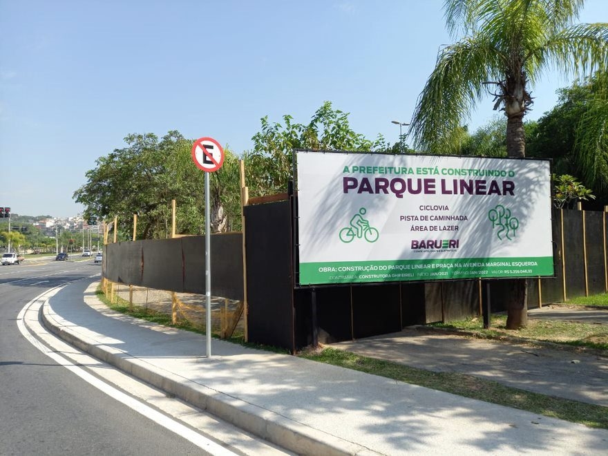 Novo Parque Linear de Barueri terá mais de 16 mil m²