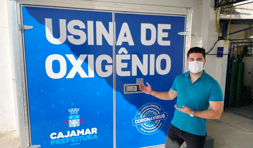 Prefeito Danilo Joan instala usina de oxigênio em Cajamar