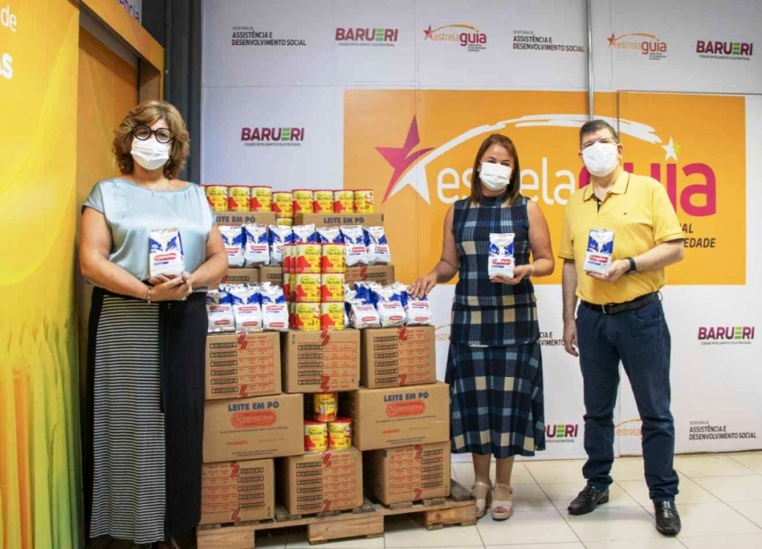 Estrela Guia arrecada mais de meia tonelada de leite em pó