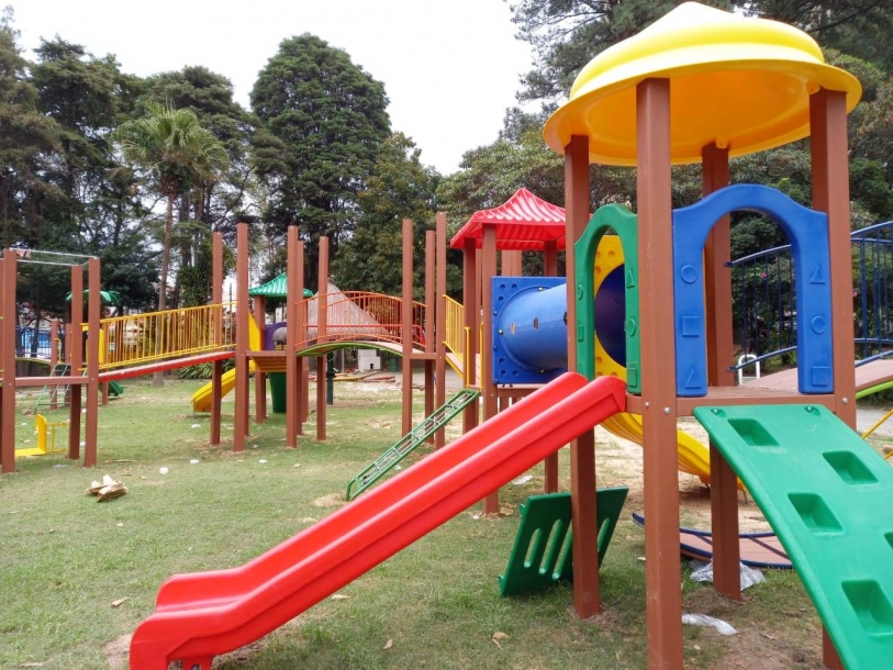 Parques renovaram brinquedos e os seus aparelhos de ginástica