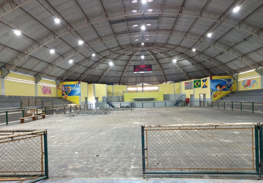 Ginásio do Jardim Belval recebe reforma e quadra será ampliada