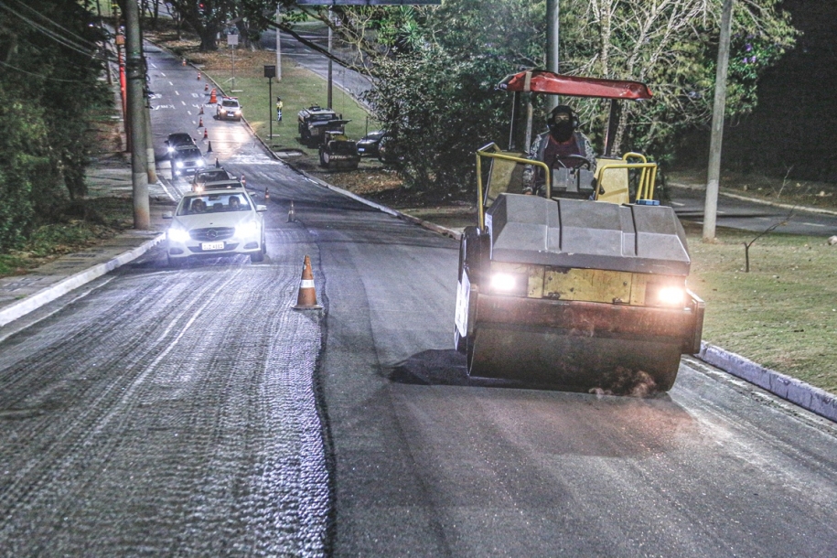 Avenida Yojiro Takaoka recebe obra de recapeamento asfáltico