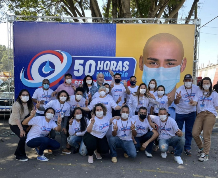 Cajamar imuniza mais de 8800 pessoas em Vacinaço de 50 horas 