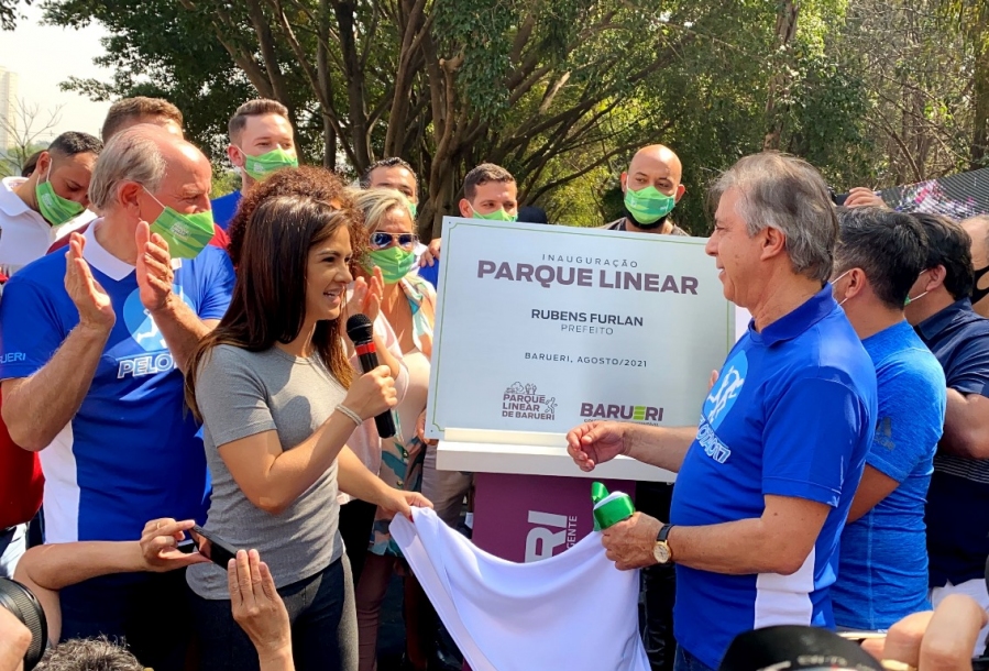 Furlan e Piteri entregam primeira fase do Parque Linear de Barueri