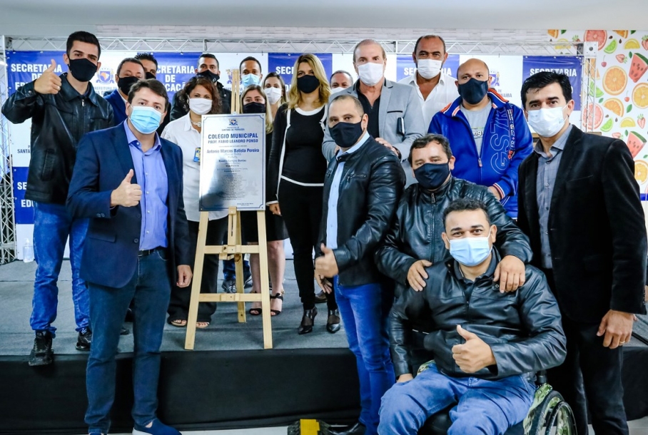 Prefeito Marcos Tonho inaugura novo Colégio Fabio Ponso no Ingaí