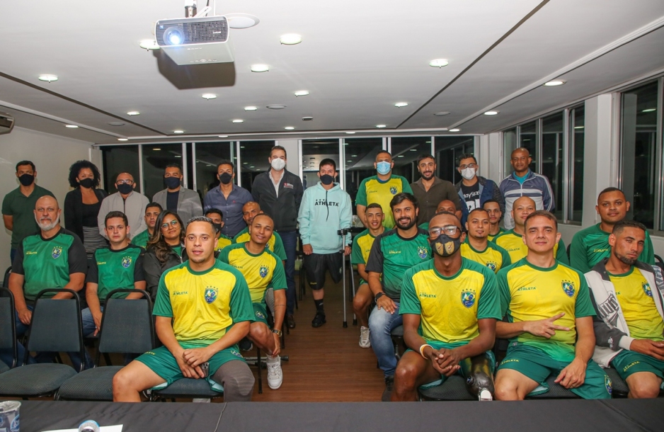 Osasco recepciona atletas da Seleção Brasileira de Futebol de Amputados
